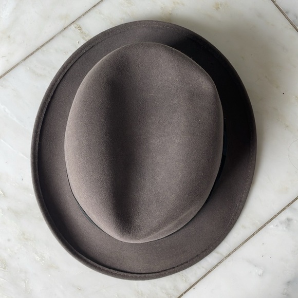 VINTAGE Barry’s Ltd gray felt black band men’s fedora hat, excellent condition - Picture 6 of 6